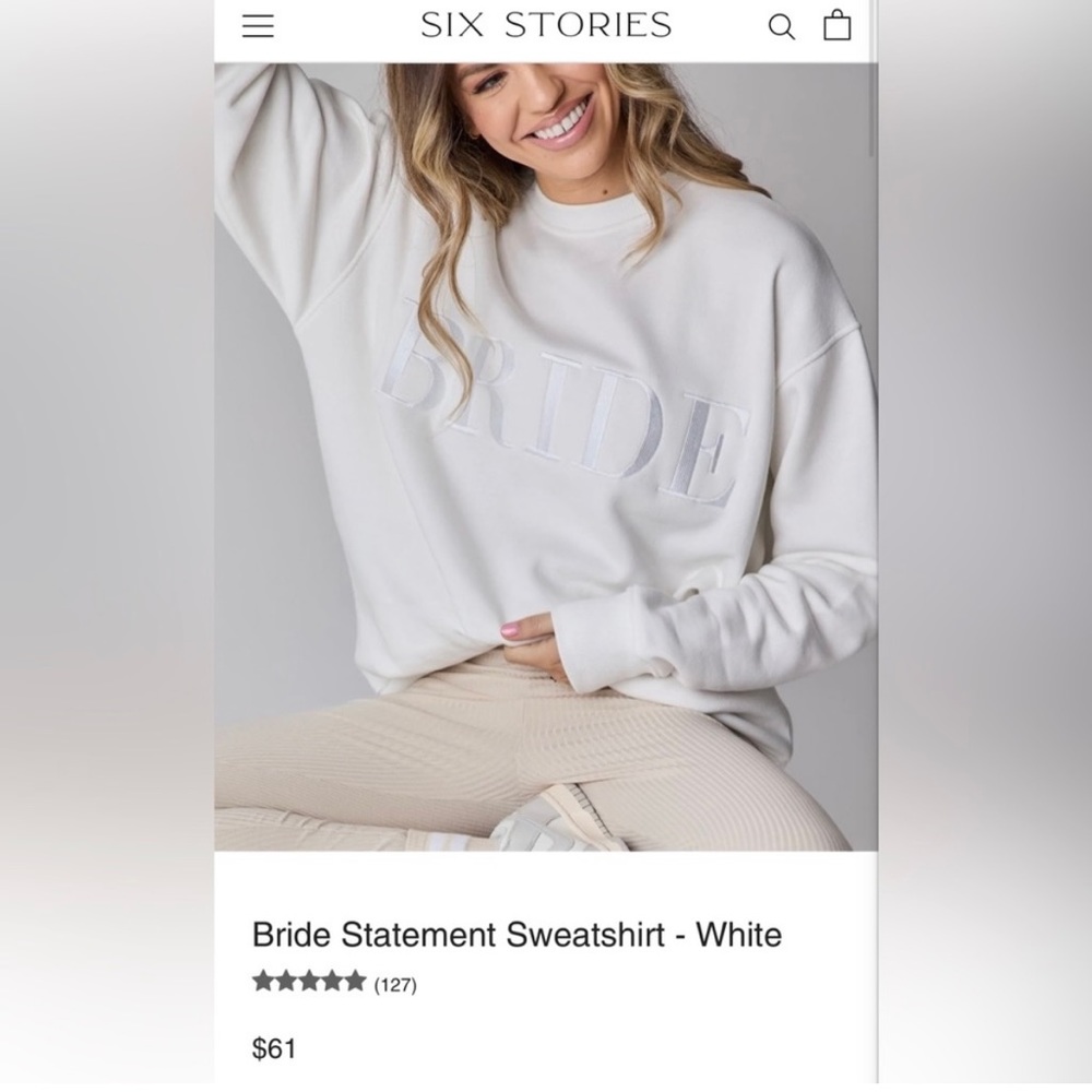Six Stories Bridal Sweatsuit